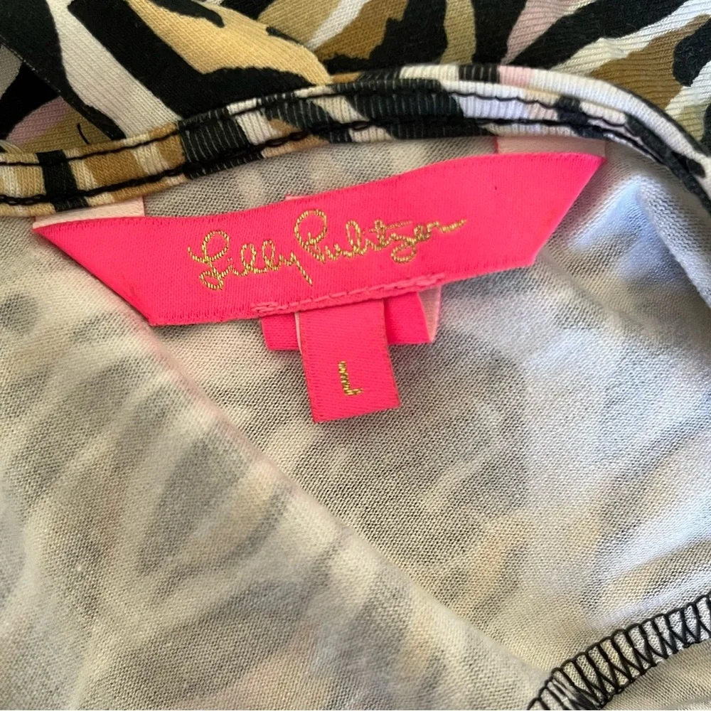 Lilly Pulitzer Ophelia Swing Dress, Can You Zee Me, Size Large - Picture 6 of 8